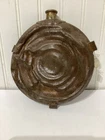 Civil War Canteen Water Container Circular bullseye bulls eye target Flattened.