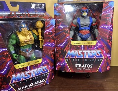  2 Masters of The Universe Masterverse  Man-At-Arms + Stratos