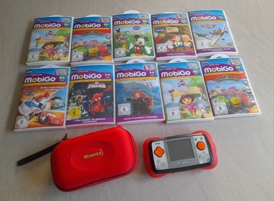 Vtech Mobigo 2 Grundgerät Hauptgerät Pink für Mädchen Spielkonsole und 10 Spiele