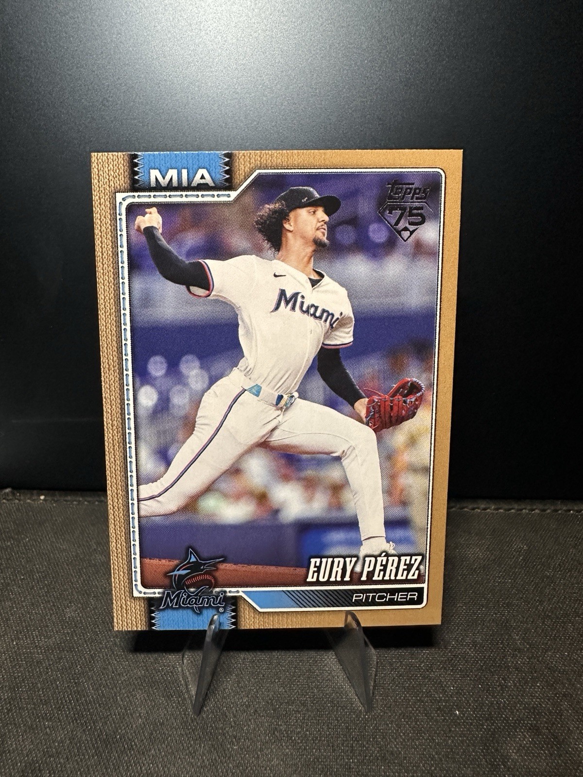 2026 Topps Series 1 Baseball Eury Perez Gold /2026 Miami Marlins