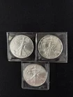 1988,2014,2022  All 3! $1 American Silver Eagle 1 oz .999 Fine Silver BU