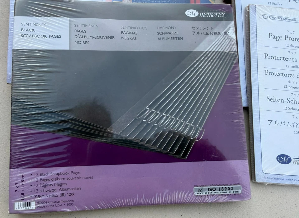 Creative Memories 7x7 3 paquetes de páginas de repuesto para álbumes de recortes y 5 paquetes de protectores de página Foto 4 de 4