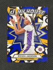 2025 Donruss WNBA #13 Rickea Jackson My House Press Proof Blue Sparks