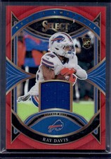Ray Davis 2024 Panini Select #RS-RDS Rookie Jersey Red Prizm