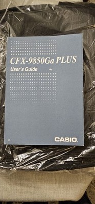 RARE NEW Unused Casio RM-9850Ga Plus Complete Calculator Overhead Display w/Case