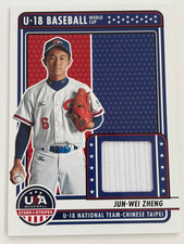2023 Panini USA Stars & Stripes Jersey | Jun-Wei Zheng | #U18-JWZ Rookie Relic