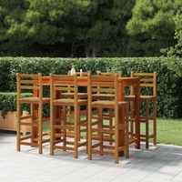 Barhocker Set 6Er Massivholz Akazie Thekenhocker KüChenhocker Bartisch