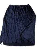 Reformation Layla Silk Skirt Midnight 22
