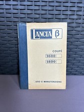 Libretto Uso e Manutenzione Lancia B Coupe' 1600 - 1800