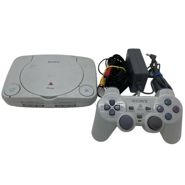 Sony Playstation PS One Video Game Console - White for sale online