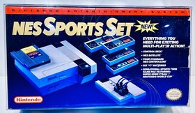 1 Console Box Protector For NES SPORTS SET  Both Styles  Nintendo Display Boxes