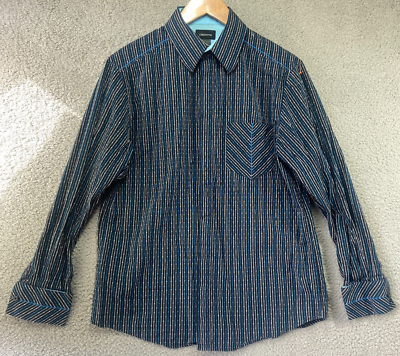 claiborne modern fit dress shirt CLAIBORNE No-Iron Modern Fit L/S Purple Dress Shirt US 16 34/35 - 100% Cotton