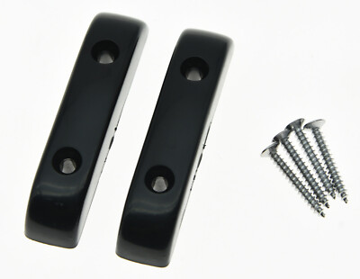 2pcs Thumbrest for Precision P Bass Thumb Rest for Jazz J Bass White/Black
