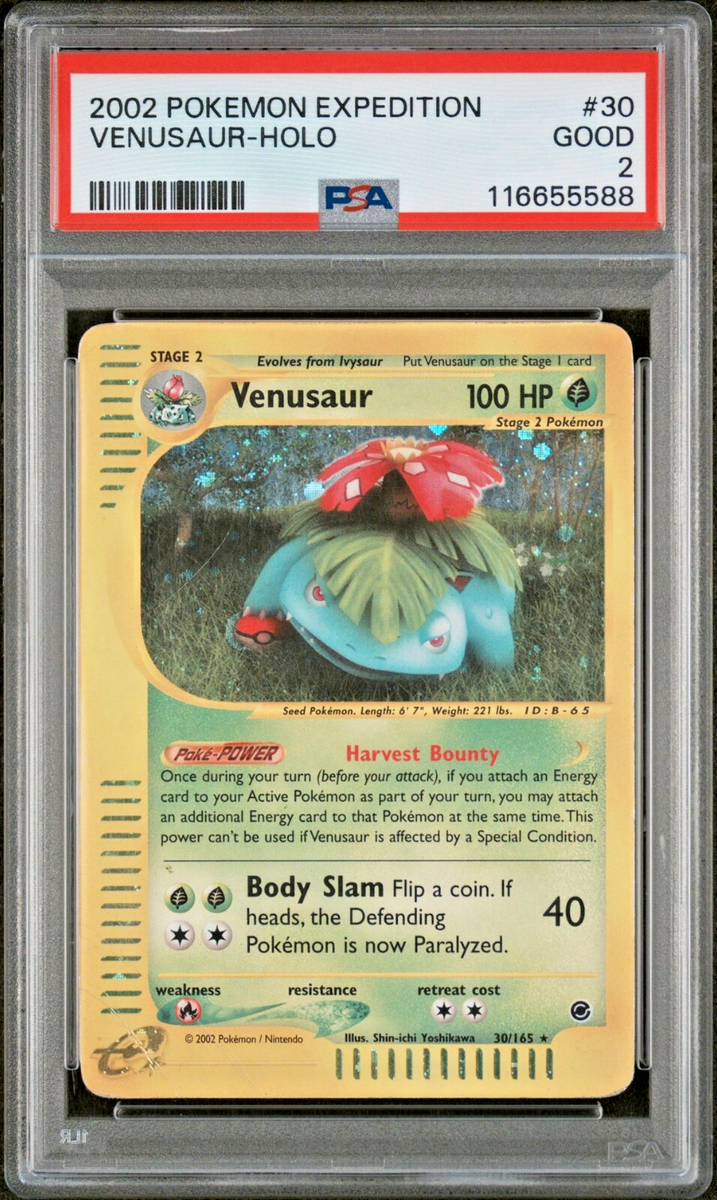 PSA 2 2002 Expedition Venusaur Holo Foil 30/165 WOTC E-Reader