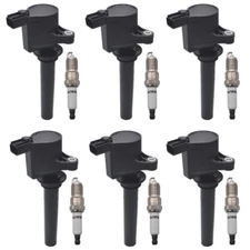 6X Ignition Coils + 6X Iridium Spark Plugs for 01-08 Ford Escape Mazda Tribute