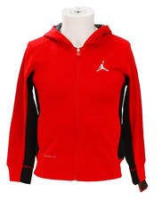 Nike Youth Boy's M Red Jordan Jumpman Full Zip Hooded Track Jacket Hoodie