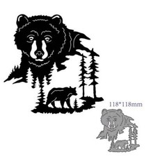 Animal Bear Metal Cutting Dies Scrapbooking Craft Stencils Album Embossing DIY