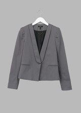 Baukjen Grey Cotton Blazer Jacket -uk 8-