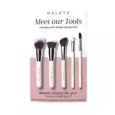 Haleys Brilliant Brush Collection Makeup Brush Set 5 Pieces