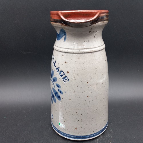Hand Crafted Harvey Stoneware Pottery Pitcher Signed Wheaton Village 5/90 - Picture 5 of 9