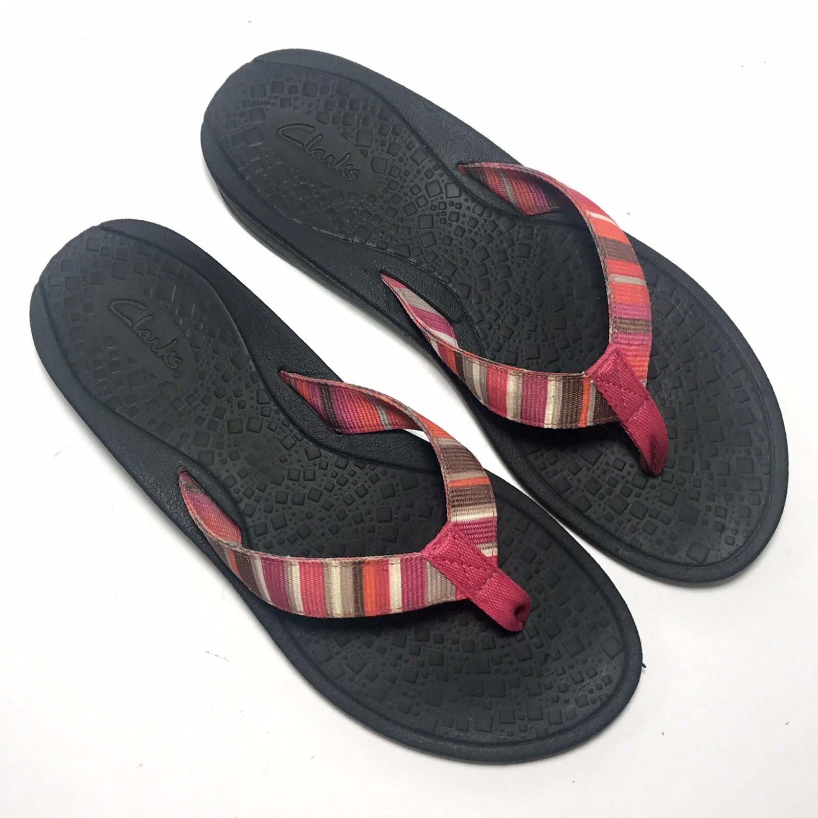 Sandali infradito donna Clarks infradito multi righe US 8M