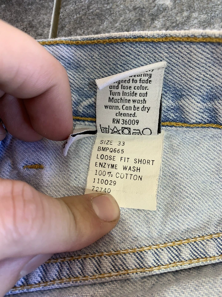 Винтаж Calvin Klein Carpenter Джинсовые шорты мужские 33 США белый - Изображение 3 из 4