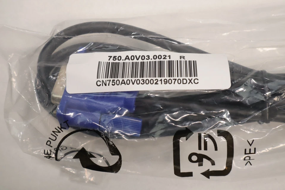 Dell VGA 6 foot Cable 750.A0V03.0021-R Hotron BLK1058 - Image 2 of 4