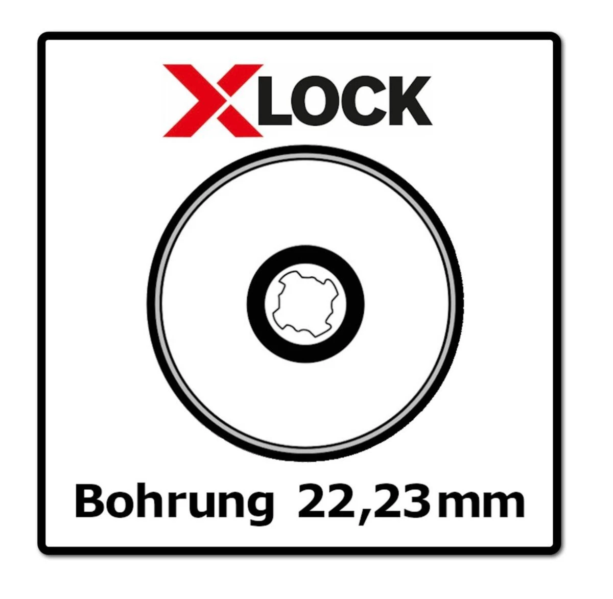 Bosch 10x Fächerschleifscheibe X571 X-LOCK Metal 125x22,23 K40 