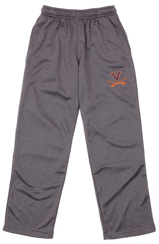 OuterStuff NCAA Boys Youth Virginia Cavaliers Basic Grey Track Pants - Picture 2 of 3