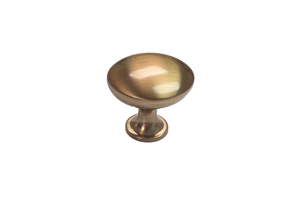 Cabinet Knob Kitchen Bath Round Pull Handle Champagne Gold Bronze Modern Classic