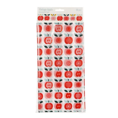 DOTCOMGIFTSHOP Rex London VINTAGE APPLE GREASEPROOF PAPER (PACK OF 30)