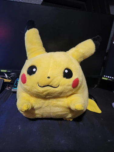 Pikachu Jumbo Plush Toy 16" Pokemon 1999 Hasbro Tomy Big Vintage