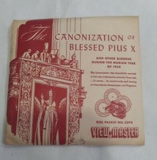 View-master Sawyer's Canonization of Pope Pius X 1954 Reels Pack
