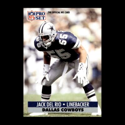 Jack Del Rio 1991 Pro Set Dallas Cowboys #129 R329E 71