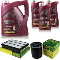 MANN-FILTER Inspektionspaket 8L Mannol Energy Combi Ll 5W-30 FüR Toyota Land