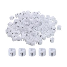 Appendiabiti Marcatore (1T, Bianco) Appendiabiti Colorato Taglia Etichetta per Indumenti, 150 Pezzi