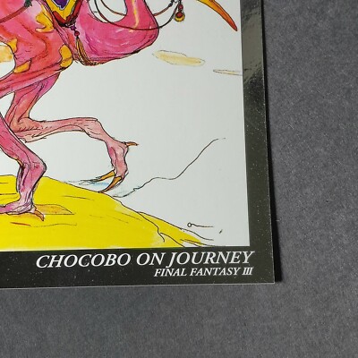 Chocobo on Journey Final Fantasy 3 Art Museum Card 1st Ed #424