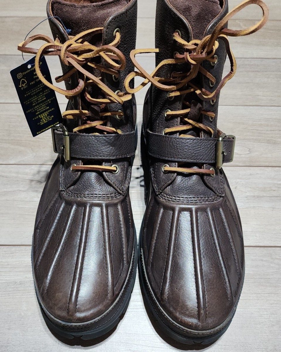 Polo Ralph Lauren‎ Oslo High BT WP Duck Boots Mens Brown  display picture 1