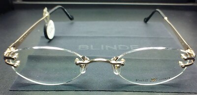 Vintage frame glasess Korloff Paris MOD 227257  Golden 18K Titanium
