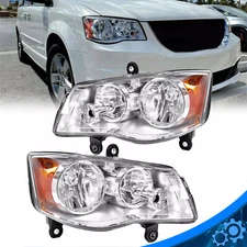 2Pcs Headlight For 2008-2016 Chrysler Town&Country 2011-2020 Dodge Grand Caravan