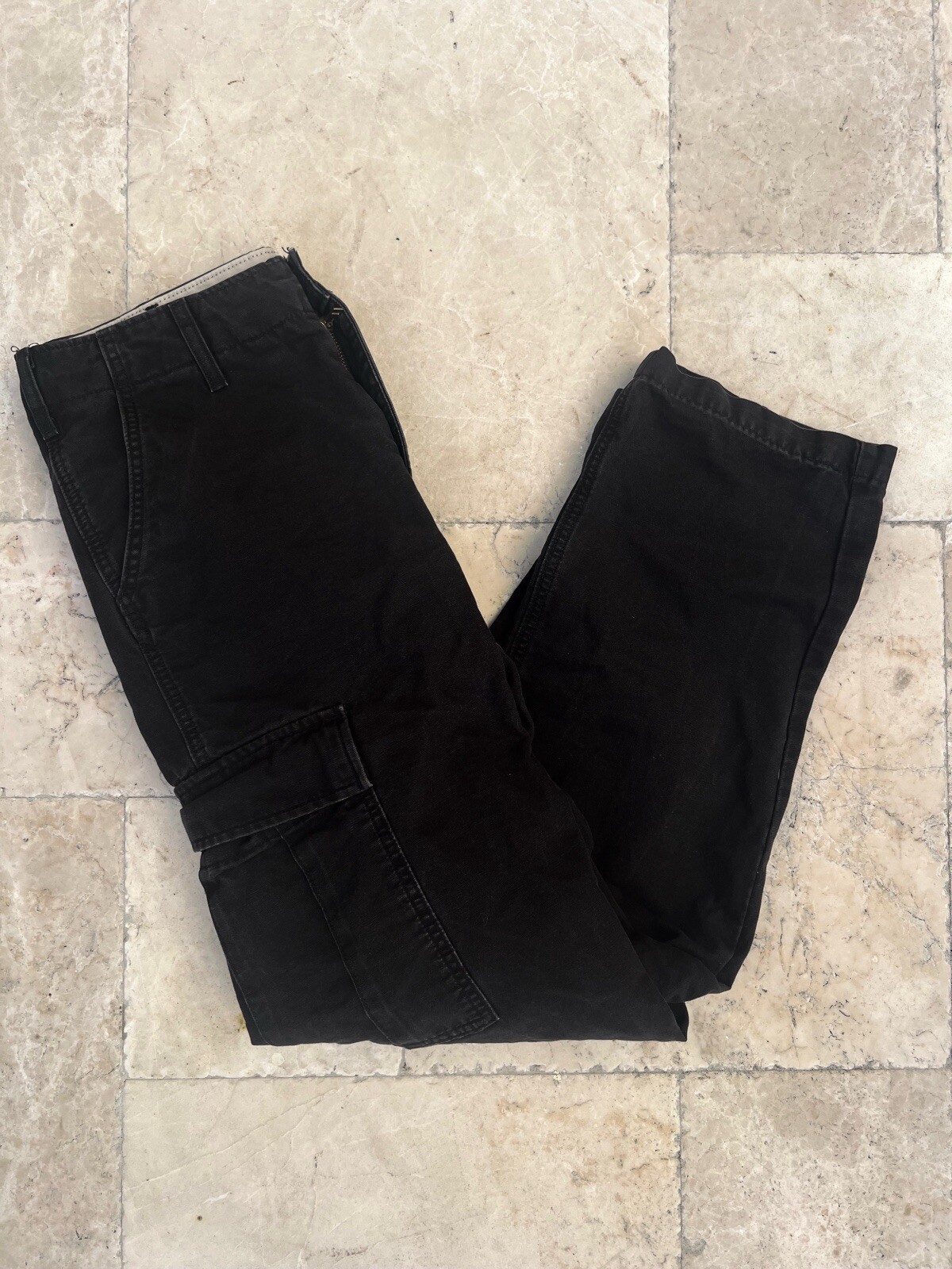 Levis XX Cargo Pants Mens 33x32 Black Relaxed Straight Leg 100% Cotton