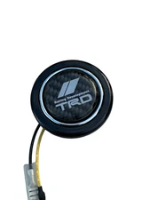 CARBON FIBER UNIVERSAL STEERING WHEEL HORN BUTTON FOR TOYOTA SCION MR2 SUPRA JDM