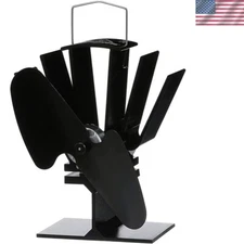 Original Mini, Classic Styled, Heat Powered Wood Stove Fan, 85 CFM, 6.5"Blade...