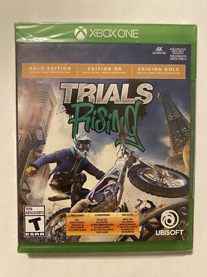 Trials Rising Gold Edition (Xbox One, 2019, Sticker Book, DLC) Brand New 