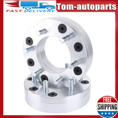 2 Wheel Adapters 8x6.5 To 6 Lug 5.5 Spacers | For Chevy 6 Lug Rim on 8x6.5 Hub