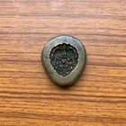 Antique or old bell metal bronze jewelry stamp die seal birds & flowers pattern