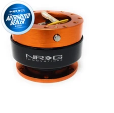 RARE NRG QUICK RELEASE GEN 2 ORANGE BODY - BLACK RING + HARDWARE SRK-200OR-BK