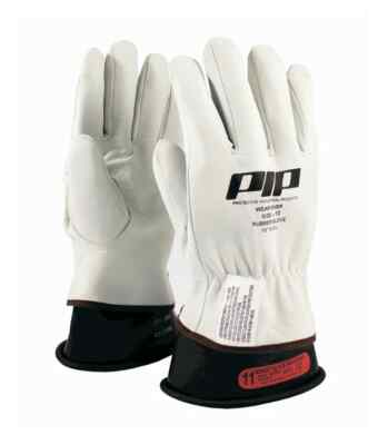PIP Top Grain Goatskin Leather Protectors / Lineman Gloves Sz 10- Class 00 to 0