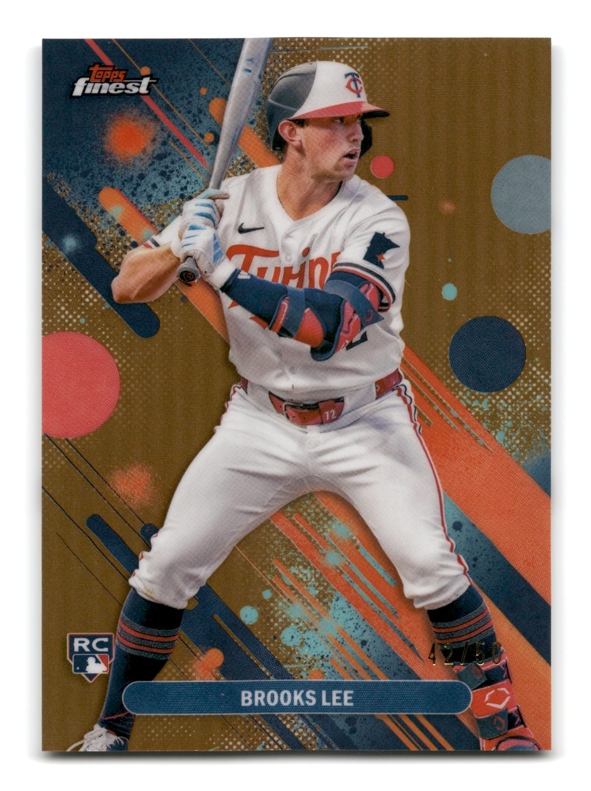 2025 Topps Finest Baseball - Brooks Lee Common Rookie #31 (GOLD /50)