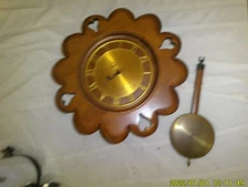 VINTAGE NON-WORKING TELL CITY CHAIR INDIANA WIND-UP WALL CLOCK MAPLE